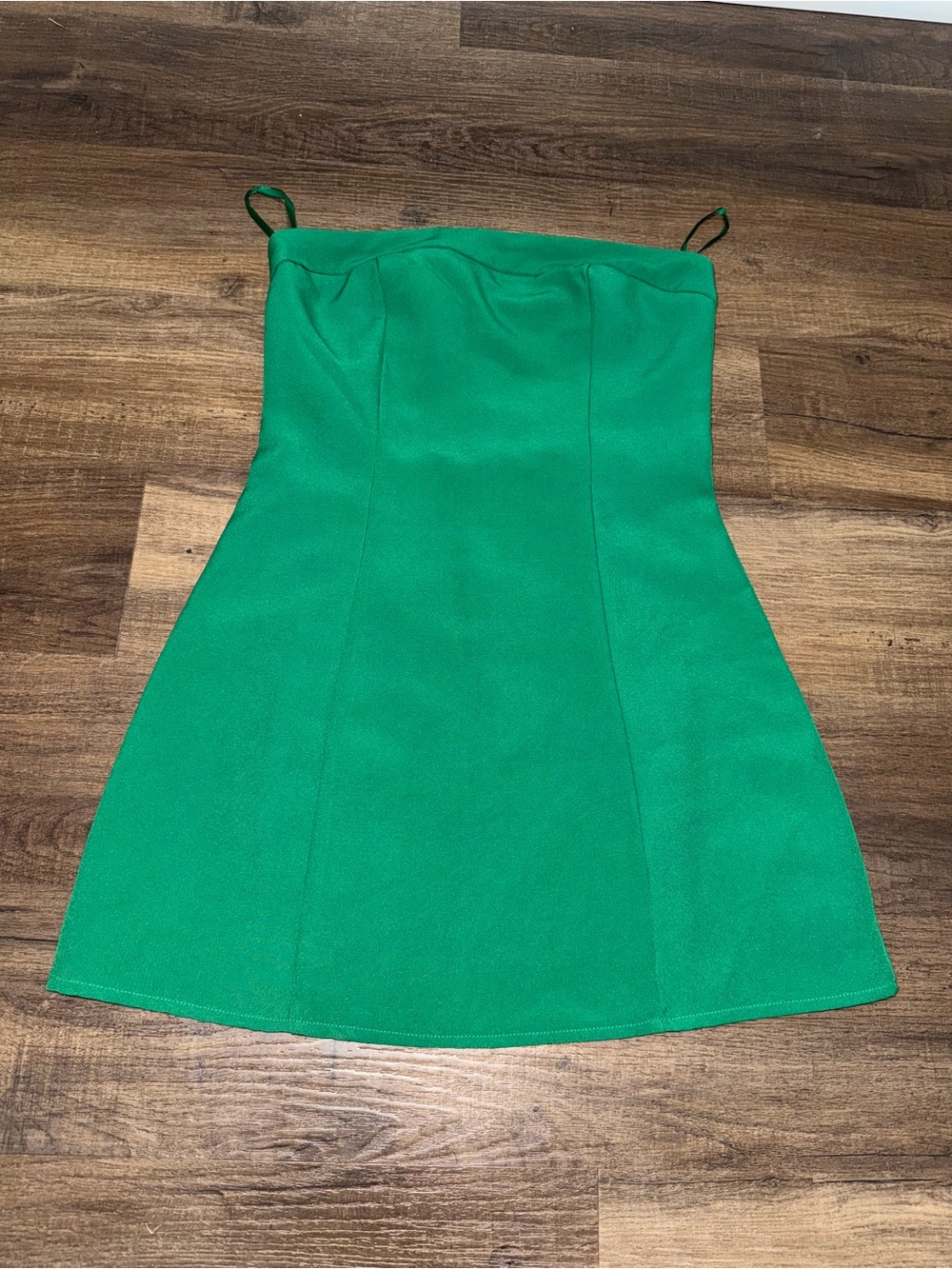 Peppermayo Women's Green Strapless Mini Dress
